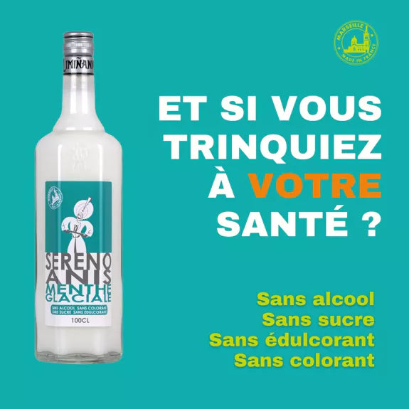 Cristal 100 SERENO - Anisette Menthe Glaciale - 1L