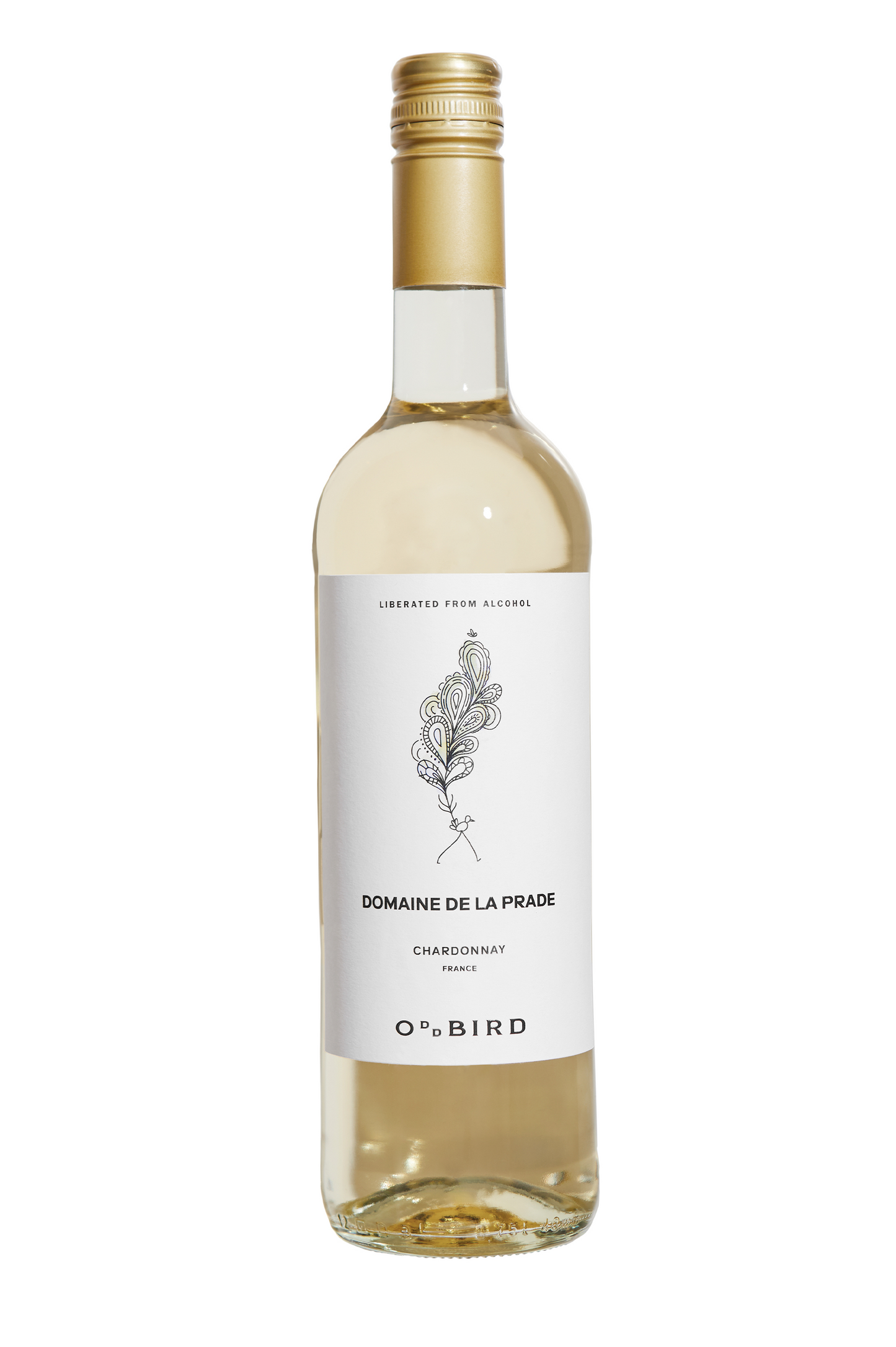 ODDBIRD Domaine de la Prade Chardonnay | Vin Blanc Sans Alcool Premium