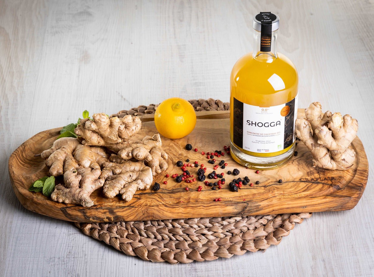SHOGGA - Boisson au gingembre premium bio (700ml) - xavieralcoolsansalcool