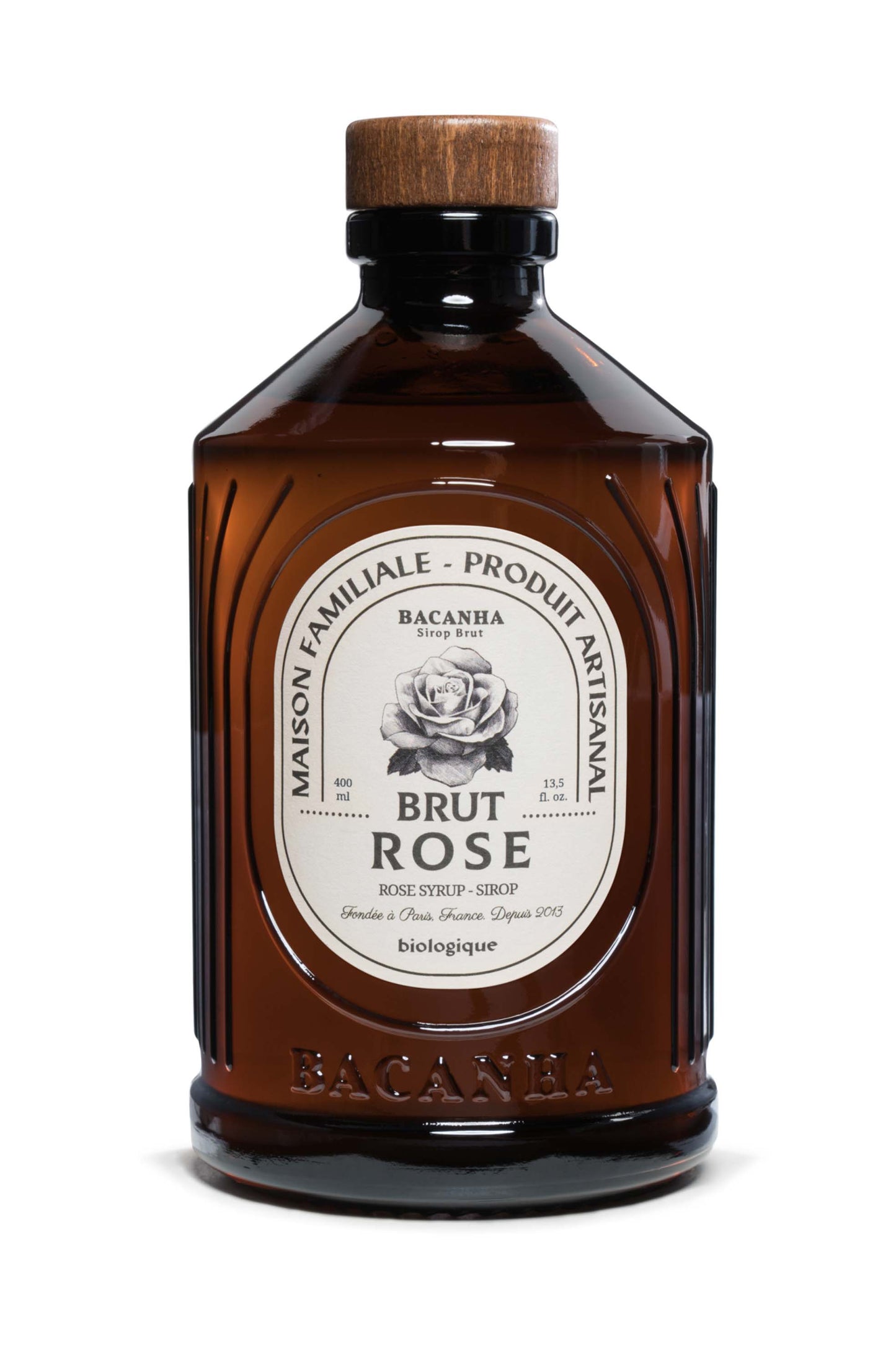 BACANHA - SIROP DE ROSE BRUT - BIOLOGIQUE - 400ML