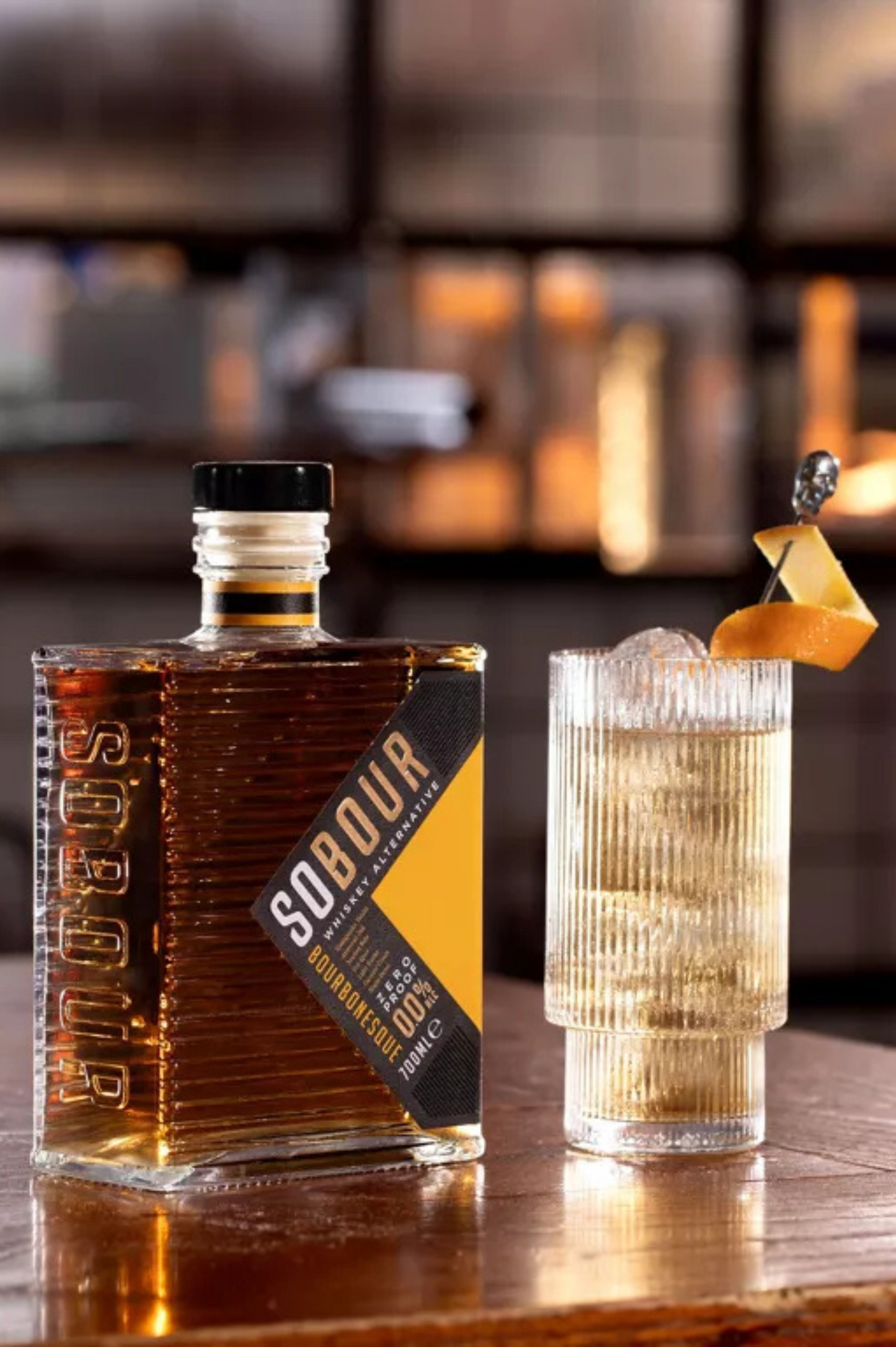 SOBOUR – Bourbonesque – Alternative Sans Alcool au Bourbon Américain – 70CL