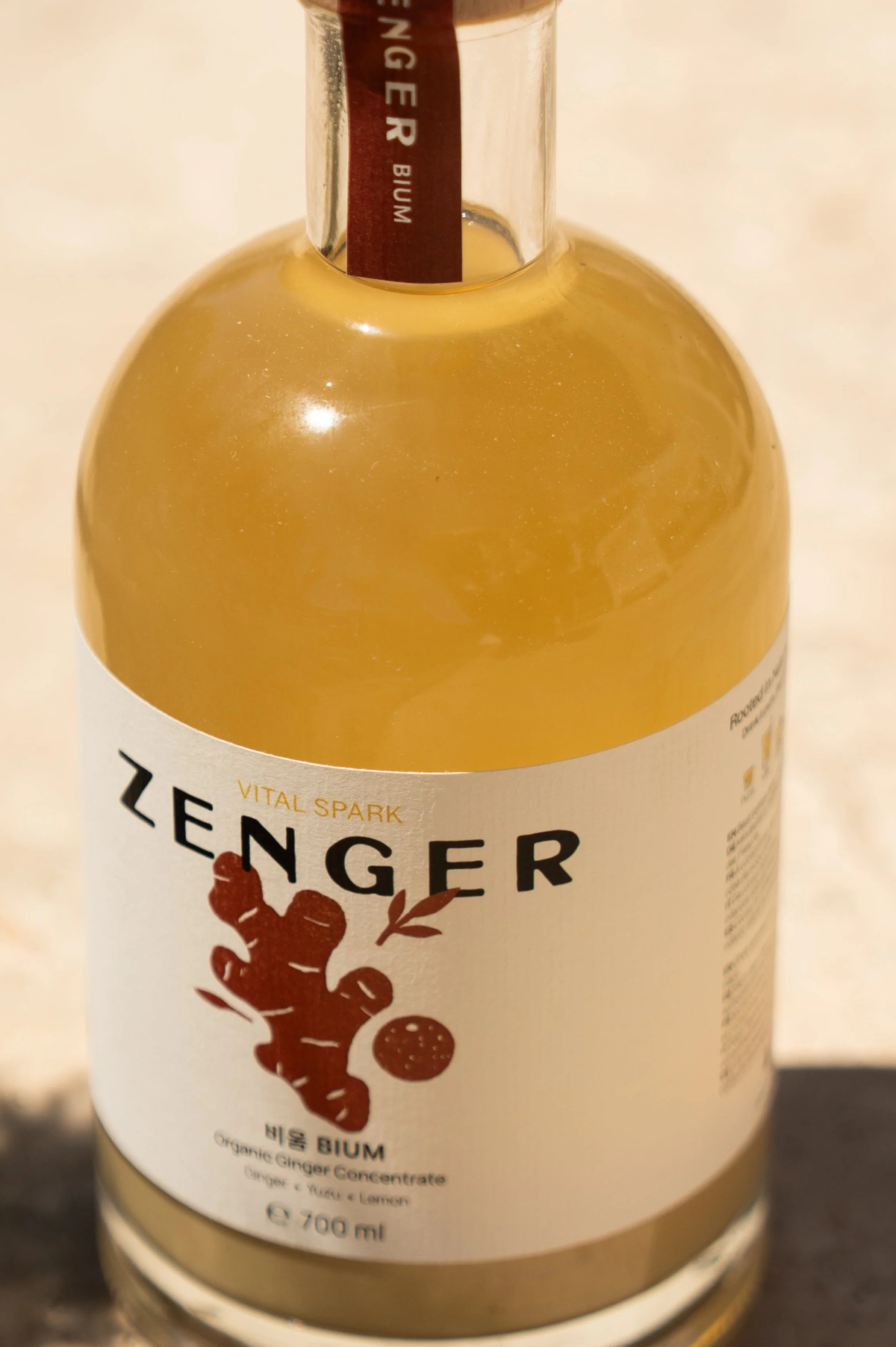 ZENGER BIUM Vital Spark – Concentré BIO de gingembre sans alcool 700 ml