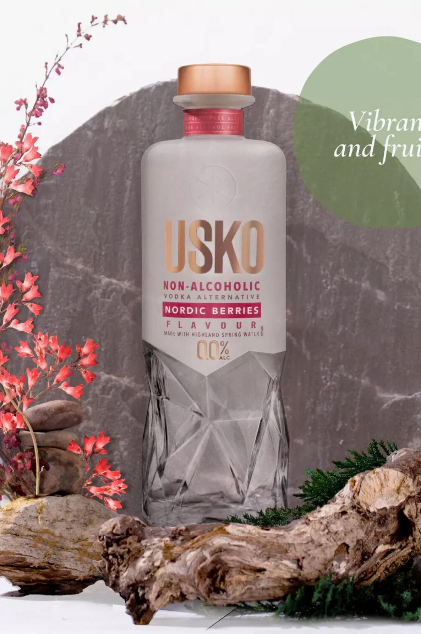 Usko Nordic Berries - Vodka Sans Alcool - 700ML