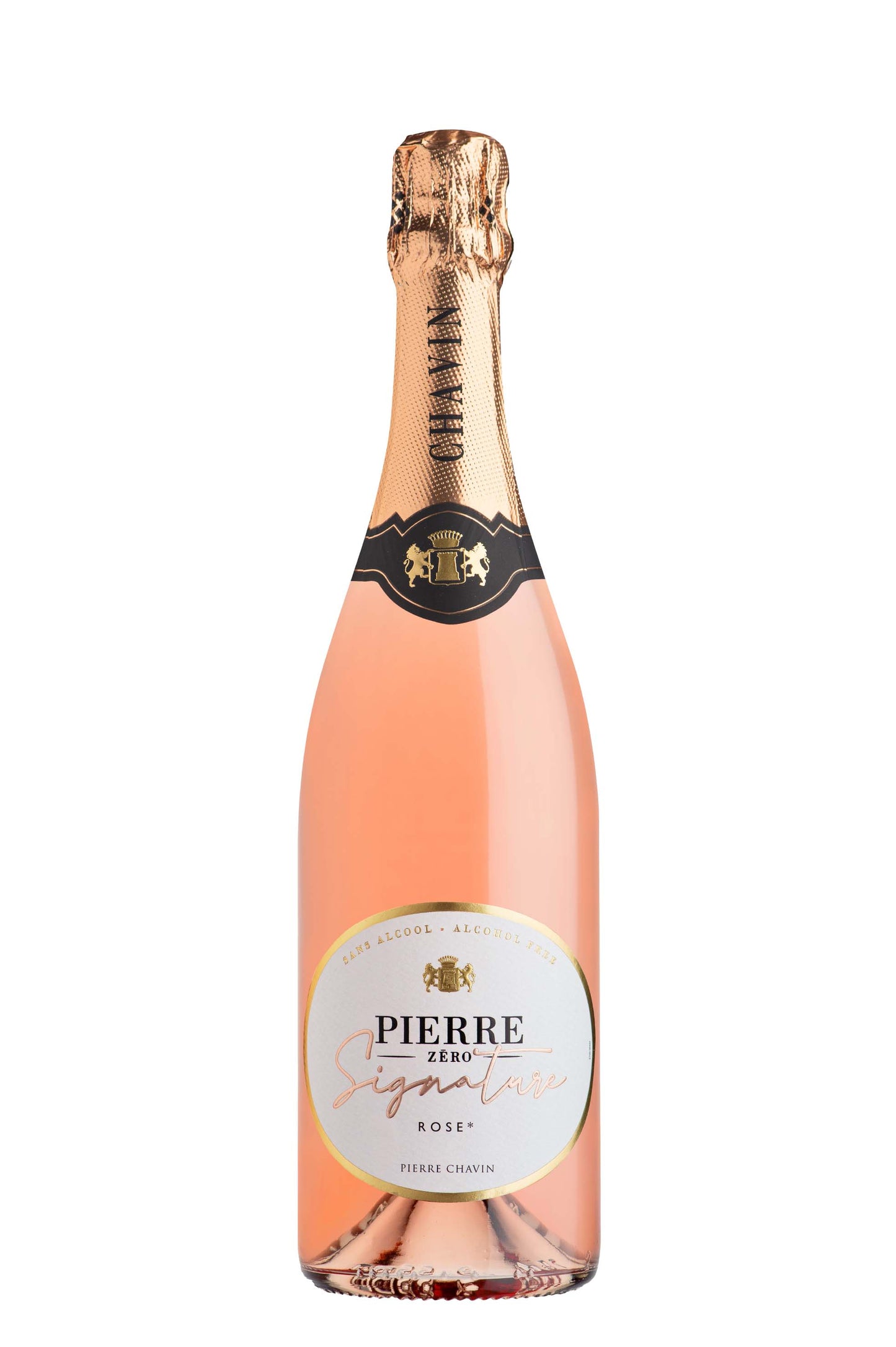 PIERRE CHAVIN - PIERRE ZERO SIGNATURE - EFFERVESCENT ROSÉ - BIO - BOISSON SANS ALCOOL - 750ML