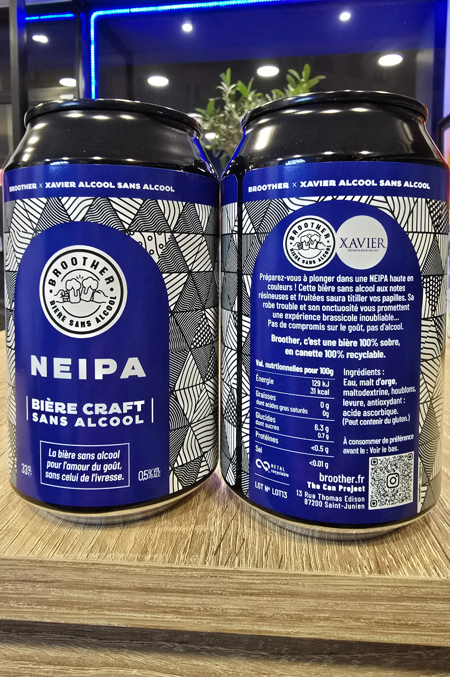 BROOTHER x XAVIER ALCOOL SANS ALCOOL NEIPA Notre première création signature 0%