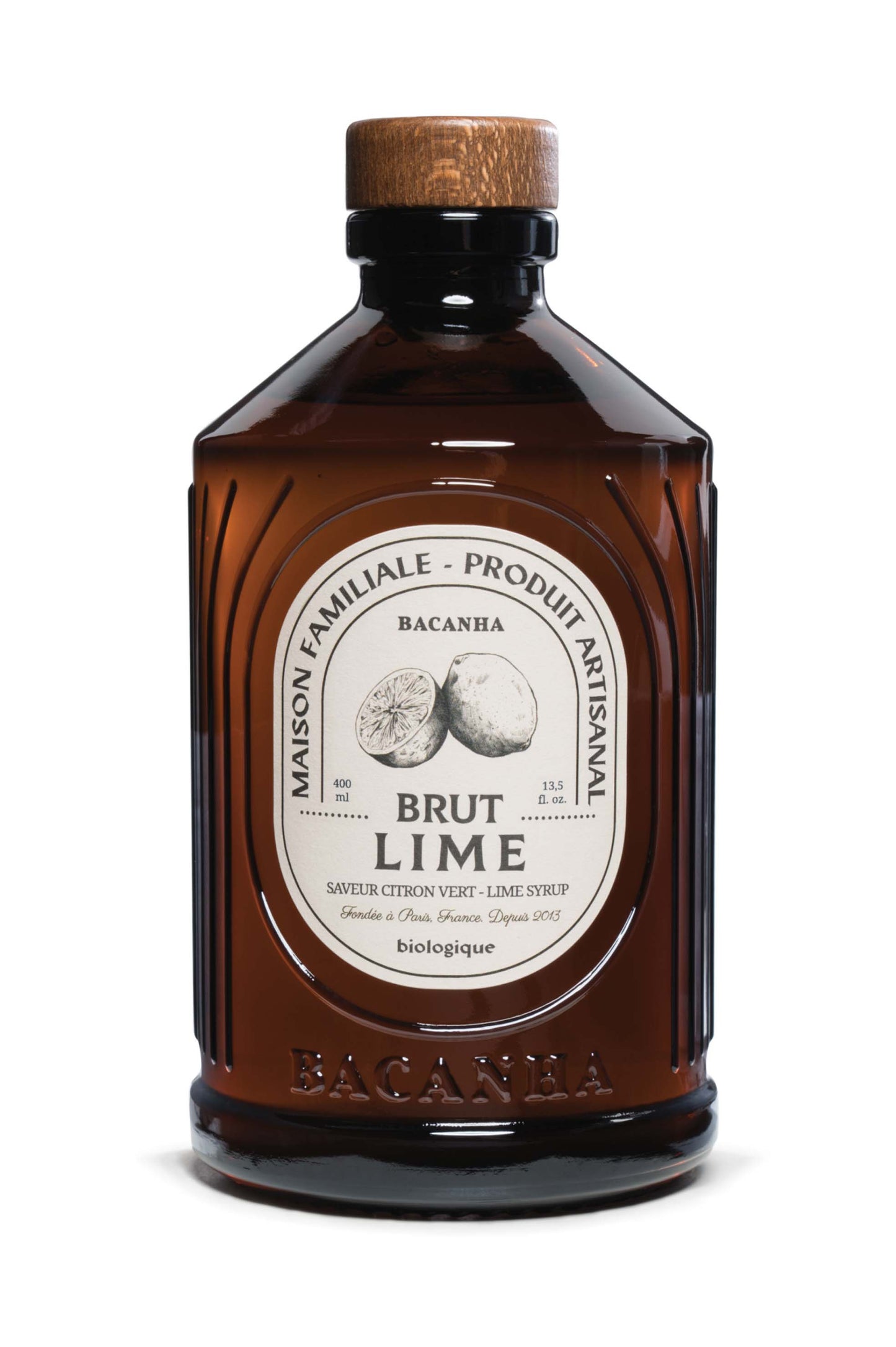 BACANHA - SIROP LIME BRUT - BIOLOGIQUE - 400M