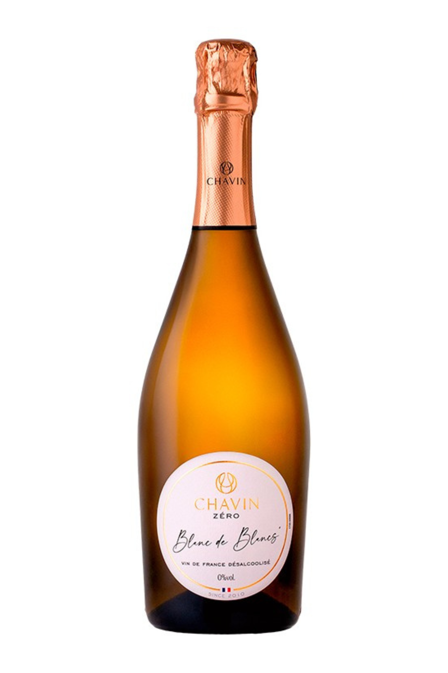 CHAVIN ZERO Blanc de Blancs Effervescent - Vin De France désalcoolisé - 75cl