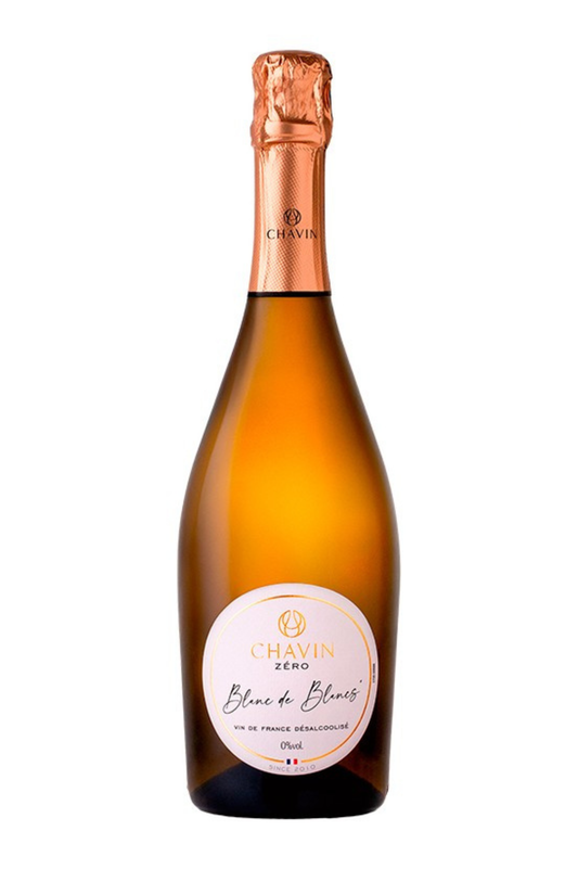 CHAVIN ZERO Blanc de Blancs Effervescent - Vin De France désalcoolisé - 75cl