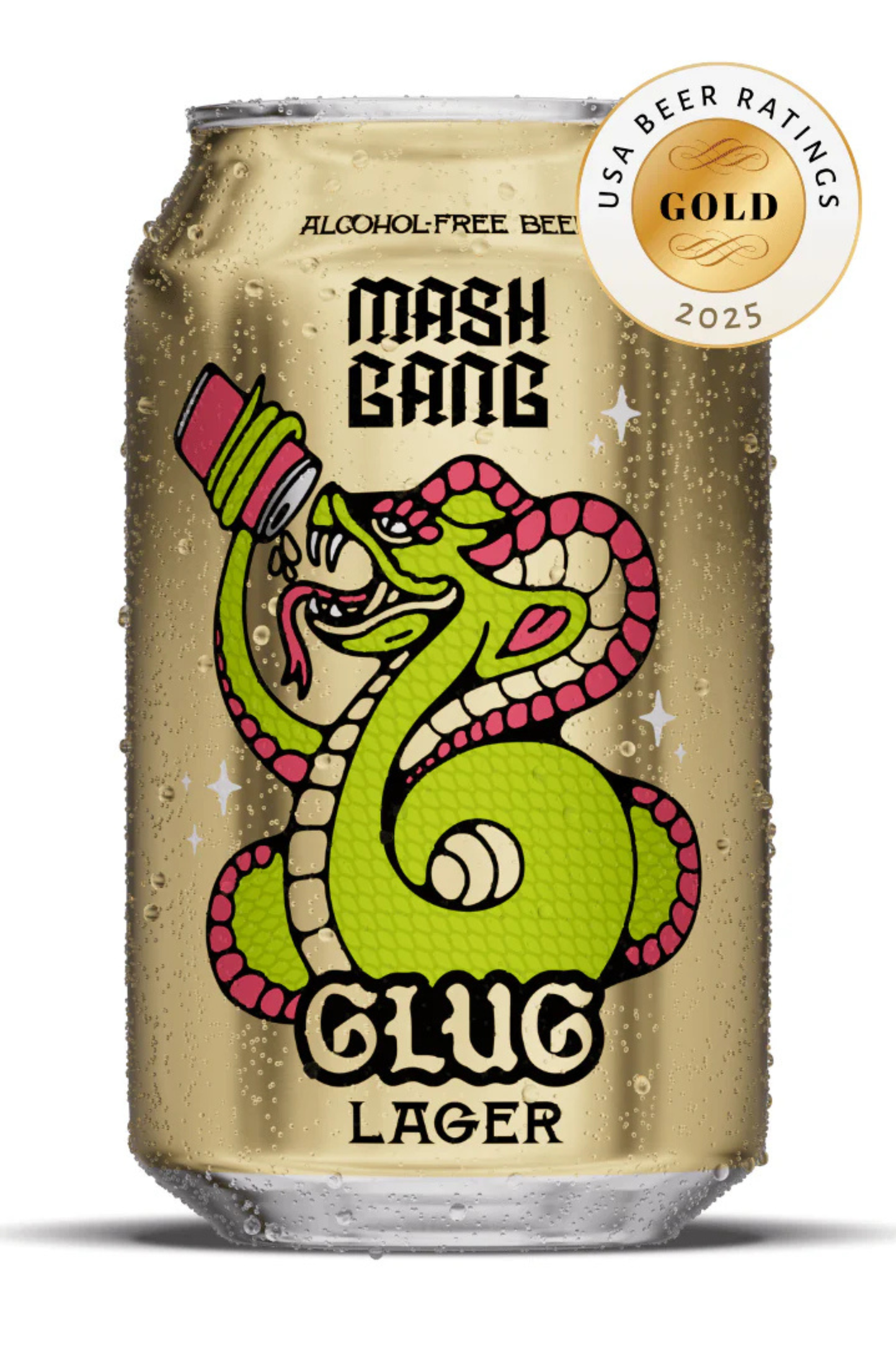 Mash Gang Glug – Cerveza Lager sans alcool 33CL