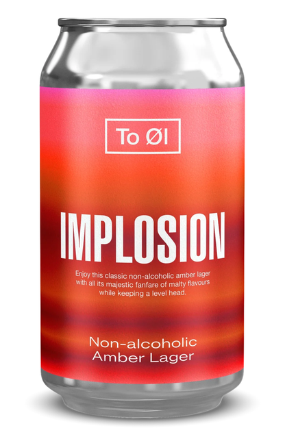 To Øl Implosion – Amber Lager sans alcool 0,5 %