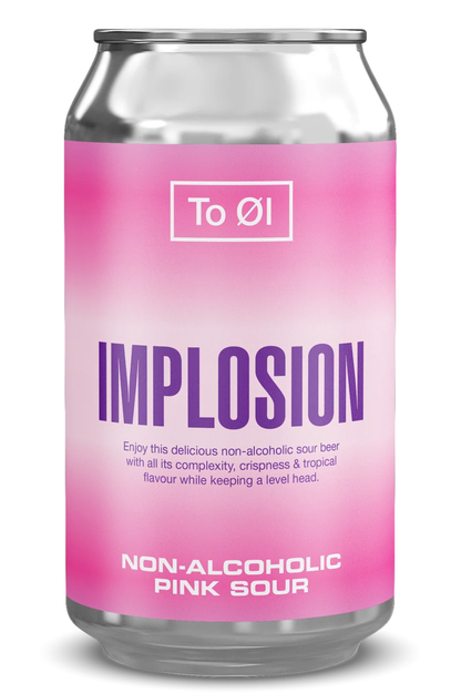 To Øl Implosion Pink Sour – Bière Sour sans alcool litchi hibiscus