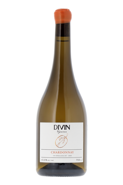 Divin Vigneron Chardonnay – Vin blanc sans alcool 0,5 % 75CL