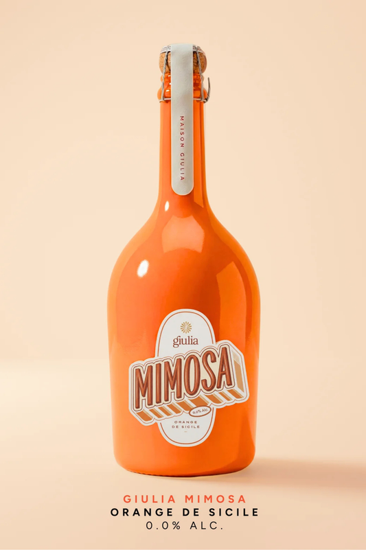 Maison Giulia Mimosa Orange de Sicile – Cocktail pétillant sans alcool à l'orange