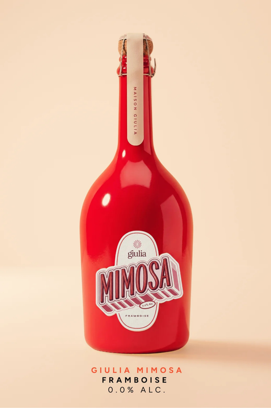 Maison Giulia Mimosa Framboise – Cocktail pétillant sans alcool à la framboise 75cl