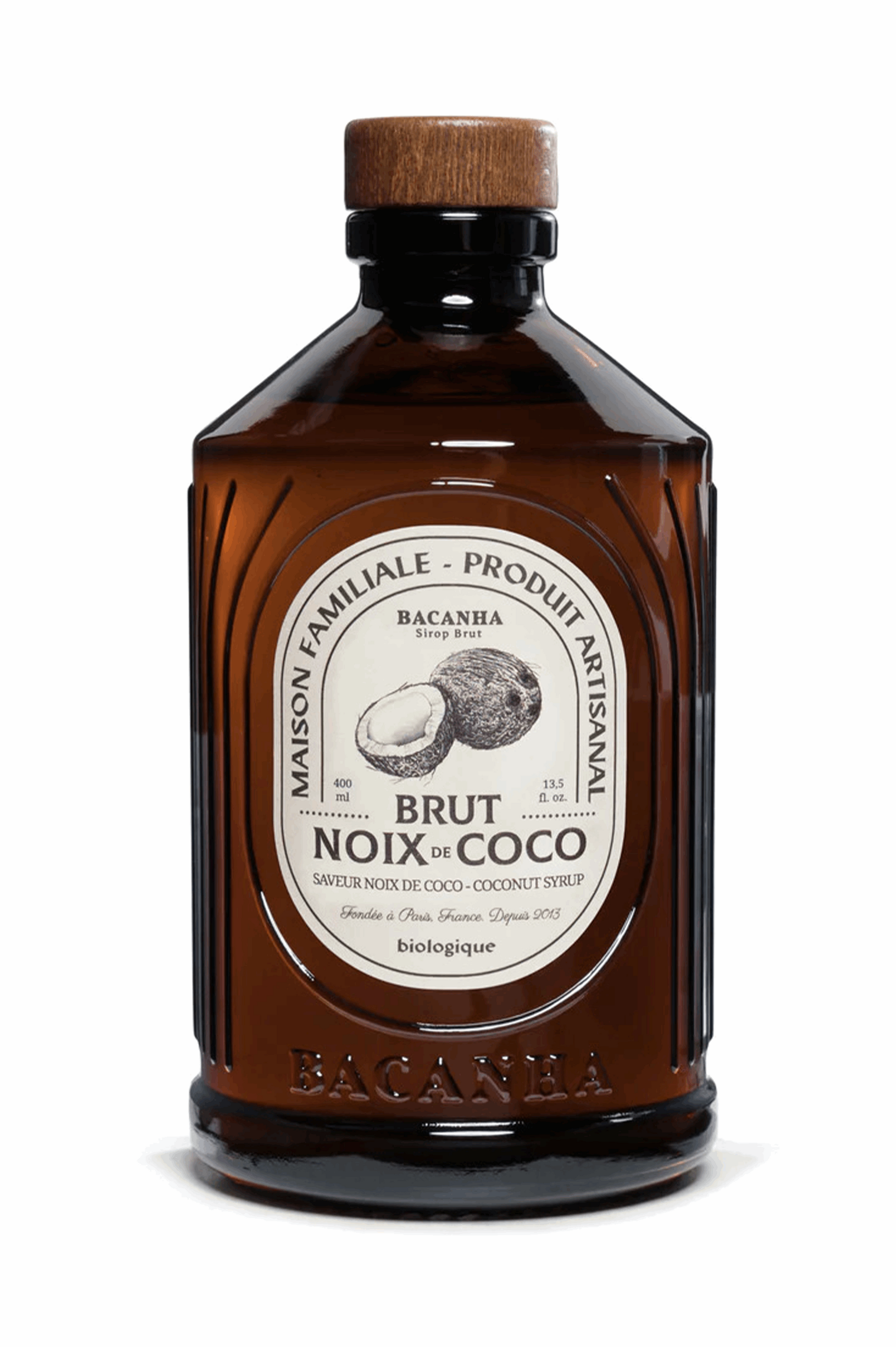 Bacanha SIROP NOIX DE COCO BRUT - BIOLOGIQUE - 400ML