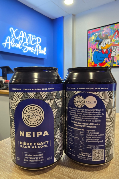 BROOTHER x XAVIER ALCOOL SANS ALCOOL NEIPA  Notre première création signature 0%